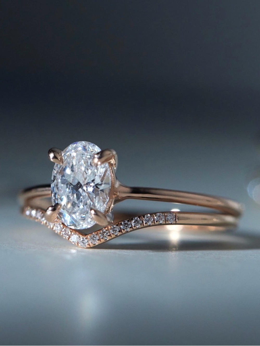 Catbird 14k Yellow Gold Swan Oval Lab-Grown Diamond Ring — 0.74 ct w/ IGI papers